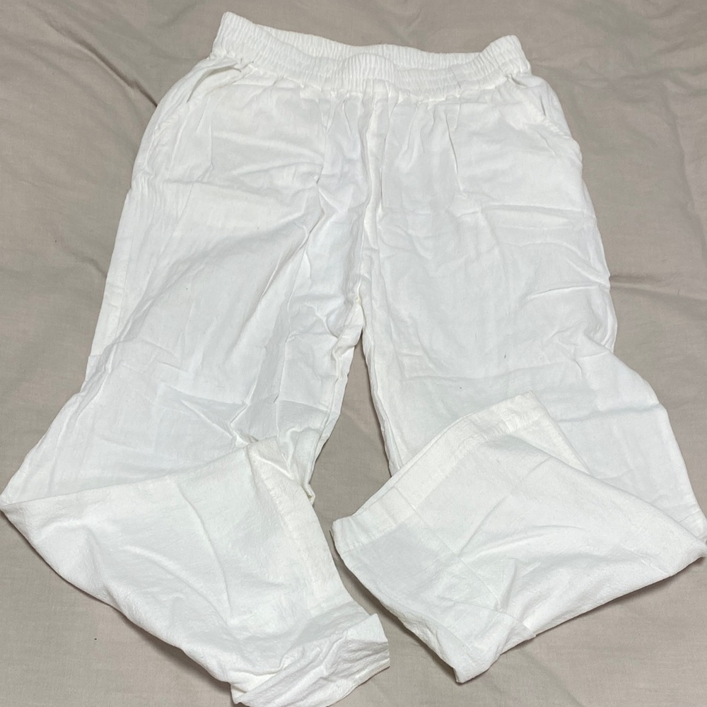 Women’s white cotton pants